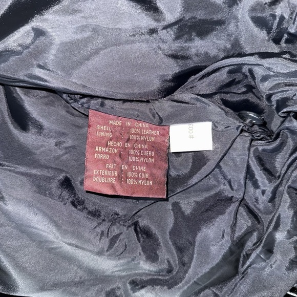 American‎ Classics Colebrook Men's XL Black Leather Bomber Style Jacket - Picture 8 of 10